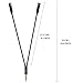 AUFGELD Dual Mic Adapter 3.5mm Jack Headset Splitter 4 Pole Male to 2 Dual Female Lavalier Lapel Microphone Compatible with iPhone iPod Android Windows Smartphones Headphones (Mic + Audio)