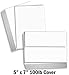 Hamilco White Cardstock Thick Paper - Blank Index Flash Note & Post Cards with Envelopes - Greeting Invitations 5 X 7