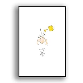 Framed Canvas Wall Art for Living Room, Bedroom Simple Words Canvas Prints for Modern Home Decoration Ready to Hang - 16"x24" inches