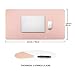 Desk Pad Protector Office Desk Mat, BUBM Waterproof PU Leather Desk Writing Mat Laptop Large Mouse Pad Desk Blotters Desk Decor for Office Home, 35.4