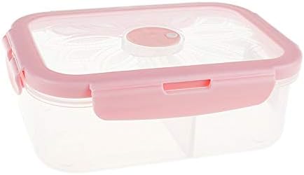 Crisper Daily necessities Preservation Box Microwave Heating Lunch Box Separated Plastic Fruit Box Lunch Box Bag Cover Office Worker Sealed (Color : A, Size : 1400ml)