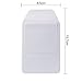 Sansheng 8 PCS pocket protector, transparent PVC heavy pocket protector, white pocket pen leak protector, school hospital office supplies (white)