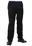 Dreamgirl Men's Elastic Waist Basic Pant, Black, Large