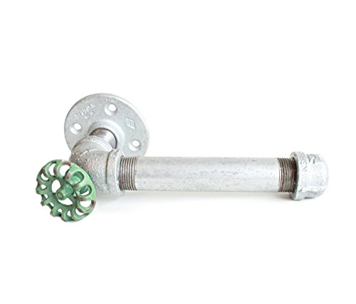 Industrial Pipe Toilet Paper Holder, Toilet Roll Holder Industrial Farmhouse Bathroom decor, Bathroom fixture, Industrial Decor - Thumbnail 4