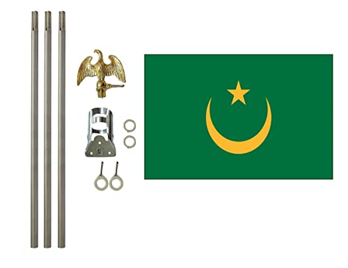 Old Mauritania 3x5 ft Outdoor Flag and Flag Pole