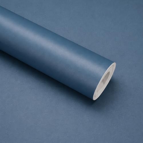 Papael de Parede Revestimento Adesivo Vinilico Autocolante Texturizado Para Envelopamento Móveis 3m x 45cm (Azul Urbano)