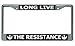 Long Live The Resistance Star Wars Chrome License Plate Frame