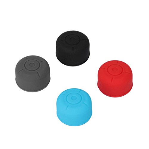 Coohole Colorful 1 Pairs Silicone Gel Thumb Grips Caps For Nintendo Switch Controller (Blue) - Thumbnail 4