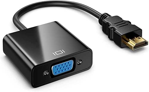 Omivine HDMI to VGA Adapter 1080P Gold Plated Converter Male to Female for PC