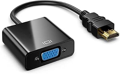 Omivine HDMI to VGA Adapter 1080P Gold Plated Converter Male to Female for PC