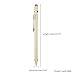 MoKo Universal Active Stylus, 2 in 1 High Precision Sensitivity 1.5mm Capacitive Pen, Metal Stylus Pen for Touch Screen Devices Smartphones & Tablets (iPad, iPhone X/8/8 Plus, Samsung etc.) - Gold