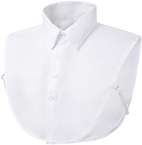 mock dress shirt collar Amazon.com: BESPORTBLE Detachable Cotton Fake Collar for Women Versatile Shirt Collar Accessory for Blouses Sweaters and Vests Eye Catching Design with Easy Assembly White : Clothing, Shoes & Jewelry