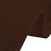 LinenTablecloth 60 x 126-Inch Rectangular Polyester Tablecloth Chocolate