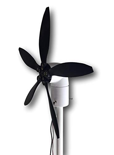 Cutting Edge Power 33W 12V and USB Cyclone Swivel Wind Turbine Generator Windmill, Small and Portable, for RV, Camping, Tailgating, Lightweight