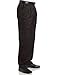 Savane Men's No-Iron Comfort-Waist Pleat-Front Luster Twill Pant