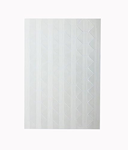 510pcs Self Adhesive PVC Photo Foto Mounting Corner Stickers for Scrapbooking, Personal Journal (Clear / White Edge)