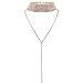 QIYUN.Z Woman Ladies Fashion Choker Sweater Necklace Long Pendant Jewelry