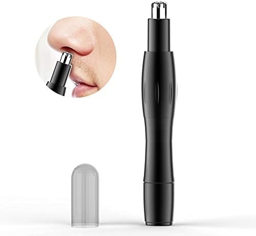 Nose Hair Trimmer, iFanze Electric Ear and Nose Hair Trimmer Clipper Painless Nose Hair Clipper with Stainless Steel Rotation Blades Battery-Operated Perfect Nose Trimmer