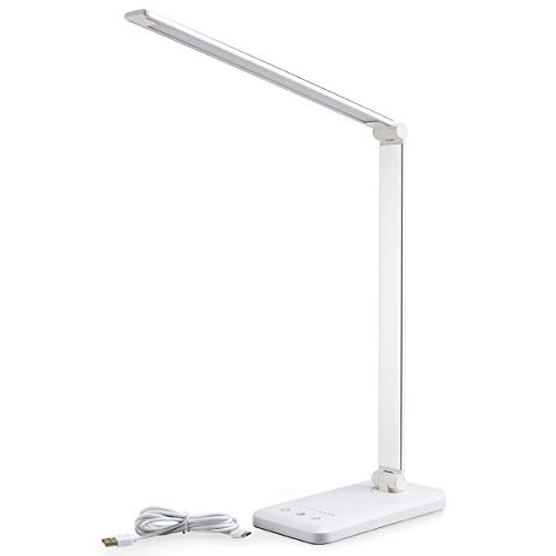 LED Table Lamp, Eyecaring Desk Lamp with USB Port, Touching Dimming