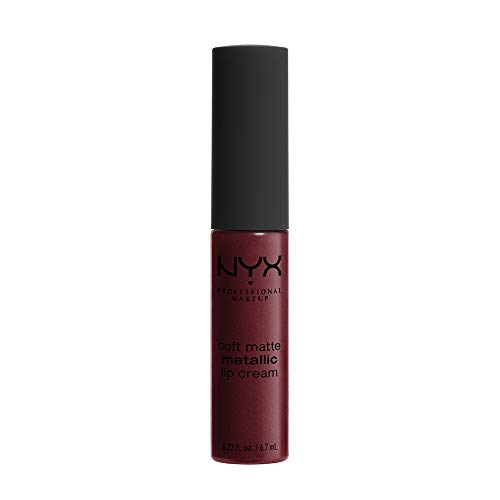NYX PROFESSIONAL MAKEUP Soft Matte Metallic Lip Cream, Budapest, 0.22 Ounce