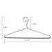 10 Metal Hangers Quality Heavy Duty Metal Coat Hangers with Non-Slip Rubber Coating for Pants (10)