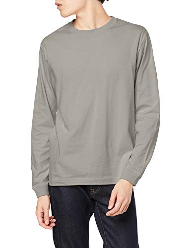 5.6oz ロングスリーブTシャツ (1.6インチリブ) 501101 ストーングレー M