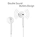 Iphone Earphones,In-Ear Wired earphones for iPhone6s/6/5 Android phone SamSung HuaWei One plus Xiaomi phone Earbuds Laptop MP3/4/5 Speaker 2pack White-Black