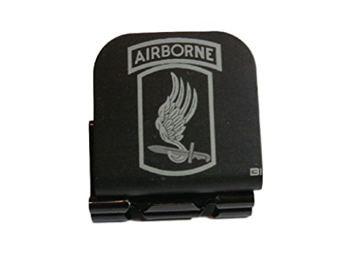 173rd Airborne Patch Laser Etched Hat Clip Black