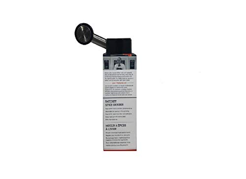 Christopher Kimball Ratchet Spice Grinder with Storage Jar, Black, 20477