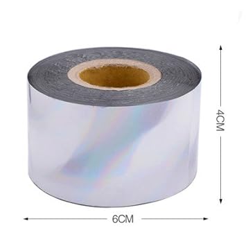 Buy Fashlady Silver 1 Rollo Holo Estrellado Sky Nail Foil Cintas 4 Cm 120 M Manicura Transferencia Oro Plata Online At Low Prices In India Amazon In Rollo 120 Cm