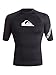 Quiksilver Men's Time Short Sleeve Rashguard Surf Tee 50+ UPF, Black/Black, X-Large