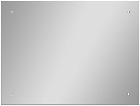 Glossy Gallery Rectangle Shatterproof Acrylic Safety Mirror with Screw Mount Set - 12in x 16in