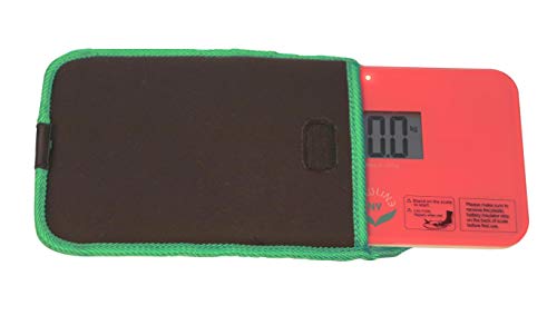 NewlineNY Travel Protection Sleeve for Super Mini 600 Series SBB0638SM Series Bathroom Scales (Case only, no Scale), NY-SMS-S001-BG Black with Green Edges - Thumbnail 7