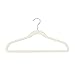 Closet Complete Premium Quality Velvet Hangers, Ivory Set of 50