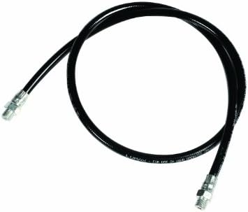 Lumax LX-1205 12" Aramid Reinforced Thermoplastic Grease Hose - 1/8" NPT, 4500 PSI