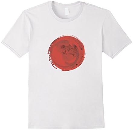 Men's Japan Flag t shirt patriotic tee for men women boys girls Medium White
