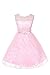 JM DREAMLINE Lovely Tulle Pleated Lace Flower Girl Dress