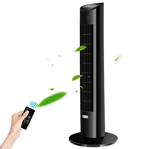 Personal Air Cooler, Air Cooler Oscillating Tower Fan, with Remote Control and Timer for Home and Office (Color : Black Remote Control Models)
