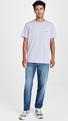 Lacoste Mens Short Sleeve Crew Neck Pima Cotton