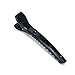 Alaboudi Rubber Coated No-slip Grip Croc Hair Styling Clips Black 6 Pack