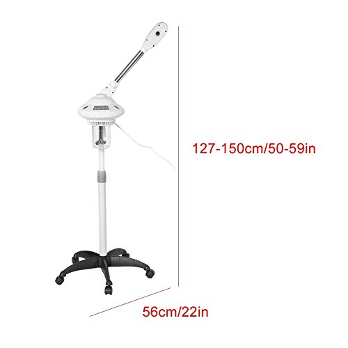 Facial Steamer,2 Types Rocker Arm Single Arm Hot Facial Aroma Ozone Beauty Salon Spa Hot Facial Steamer Facial Hydration Home Sauna SPA Facial Atomizer(US) - Thumbnail 3