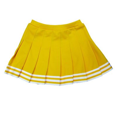 Elastic Waist Knife Pleat Skirt (Bright Gold, Adult Small) - Thumbnail 2