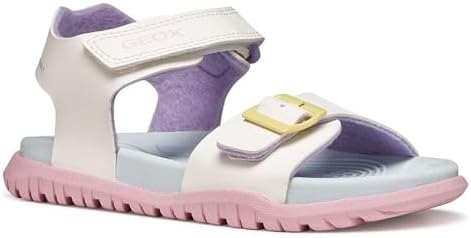 J FUSBETTO GI Sandal, Bianco/Multicolore, 28 EU