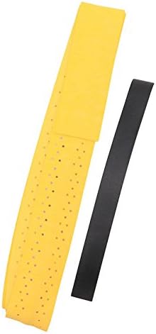 Yellow 10X Anti-Slip Sweat Band Tennis Badminton Racket Handle Grip Fishing Rod Band