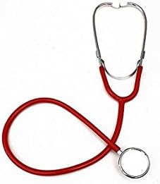 Pro Dual Head EMT Stethoscope for Doctor Nurse Vet Medical Student Health Blood-Red