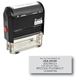 ExcelMark Custom Bank Deposit Stamp - 6 Lines (Stamp Only)