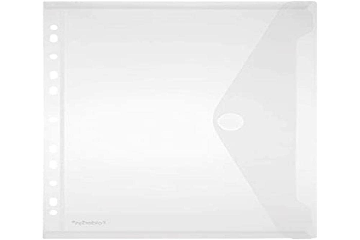 FolderSys Document Case (Multi Perforated, Size A4, PP, Vertical, Pack of 10) Transparent