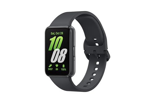 Samsung Galaxy Fit3, 1.6" AMOLED Display, 13 Days Battery Charge, Sleep Monitoring, Fall Detection - Dark Gray (CAD Version & Warranty)