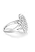 Clot Evil Women's Silver-tone Sparkle Rhinestone Engagement Ring (7)