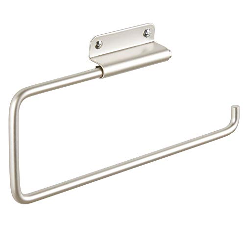 mDesign Versatile Metal Wall Mount Paper Towel Holder & Dispenser